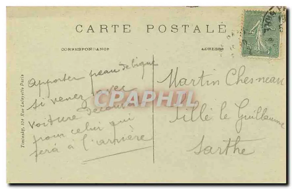 Paris — Torre Saint-Jacques — T.M.K. - Verso
