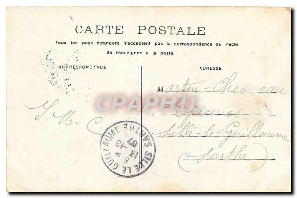 Paris - La Sainte-Chapelle — vue de l'édifice avec son clocher gothique et la place devant, éditeur 'C. P. A. Paris' n° 130 - Verso