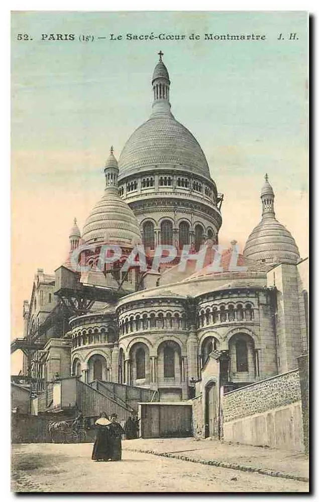 Paris (18e) — Le Sacré-Cœur de Montmartre — J. H. n°52 - Recto