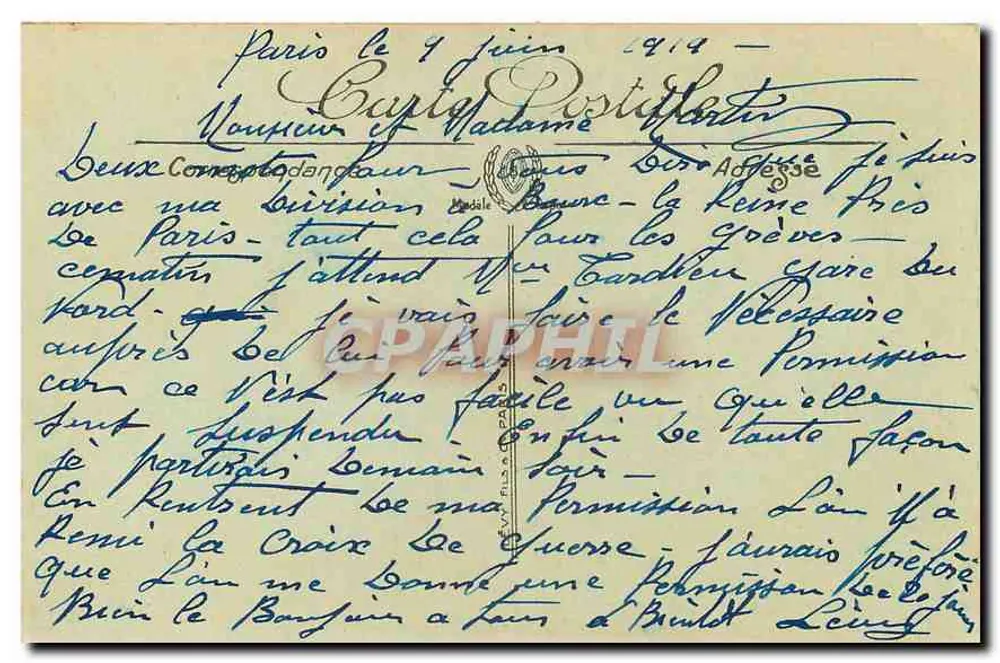 Paris — A Madeleine — LL. - Verso