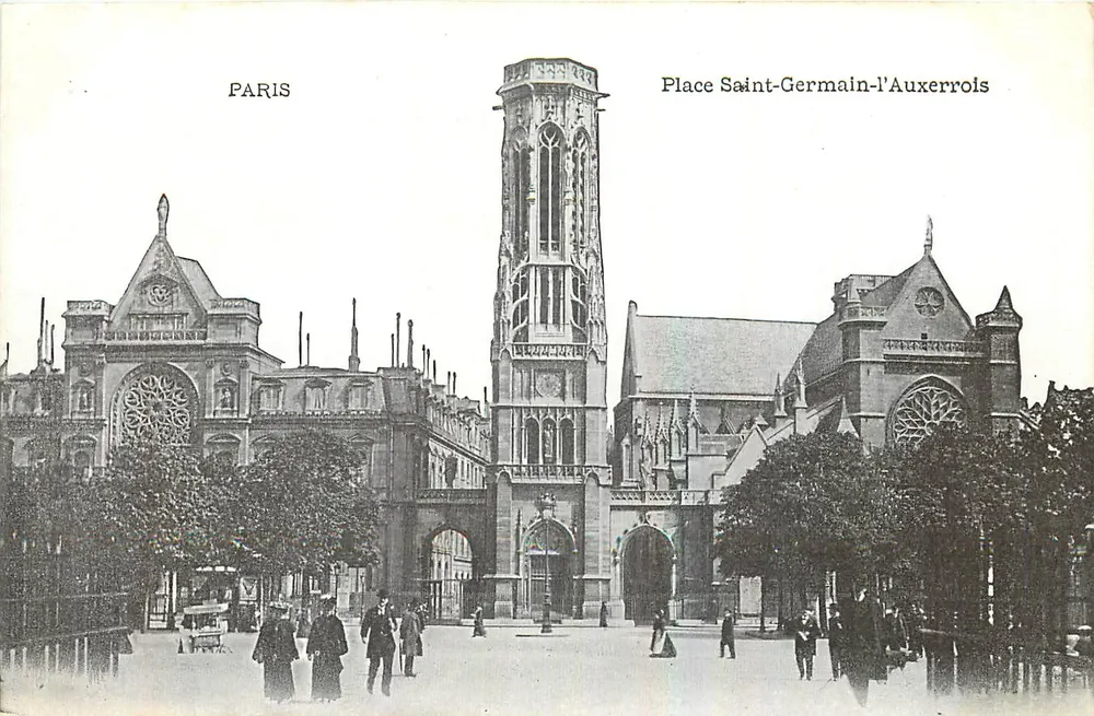 Praça Saint-Germain-l'Auxerrois — Paris — editor não identificado - Frente