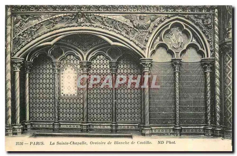 Paris — Die Sainte-Chapelle, Oratorium von Blanche de Castille — ND Phol. n° 2536 - Vorderseite