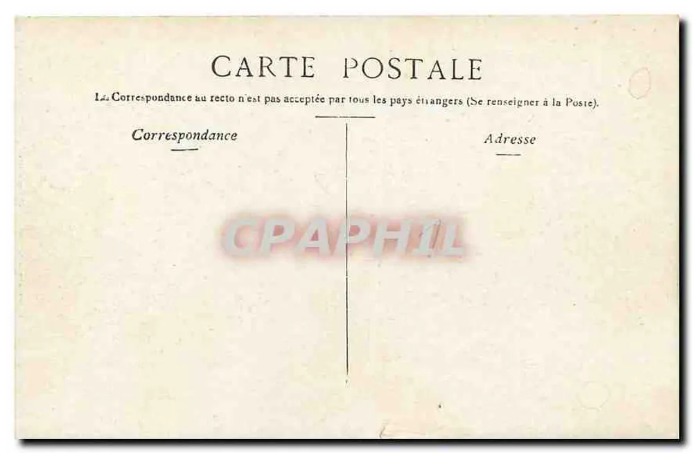 Paris - Praça do Carrousel & Estátua de Gambetta — Editor: SPAMBINI & Cie, Paris - Verso