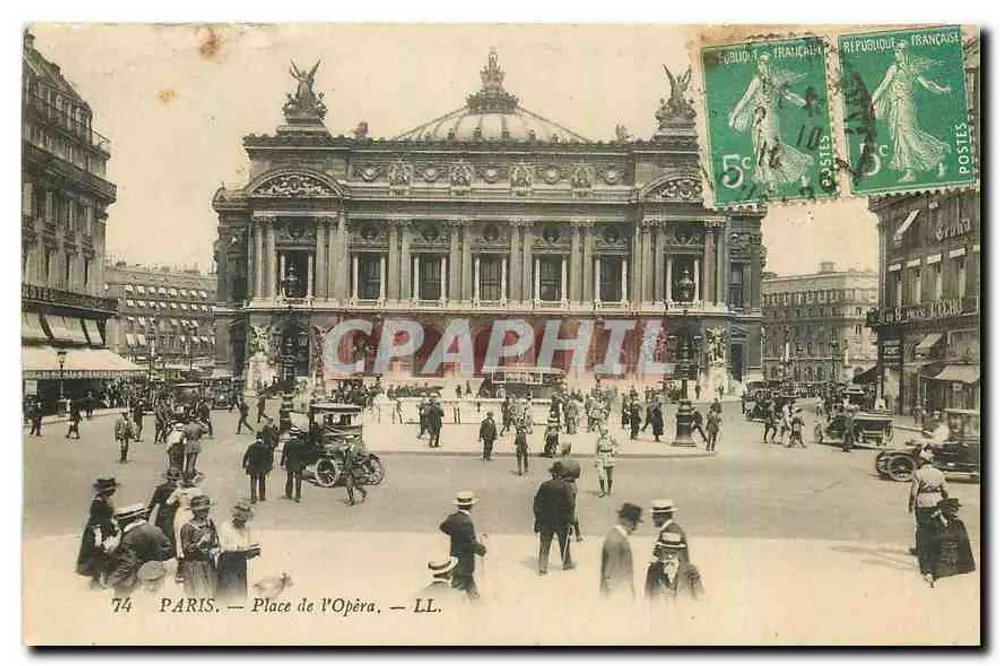 Paris — Praça da Ópera — LL. n°74 - Frente