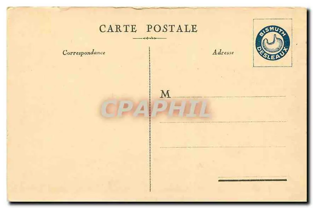 PARIS — Plac Konkordii — wydawca Bismuth Desleaux, numer serii nie widoczny - Rewers