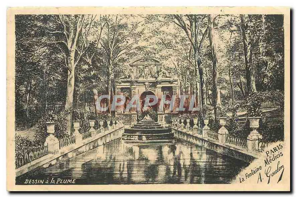 Fontaine Médicis — Paris — A. Goudon - Frente