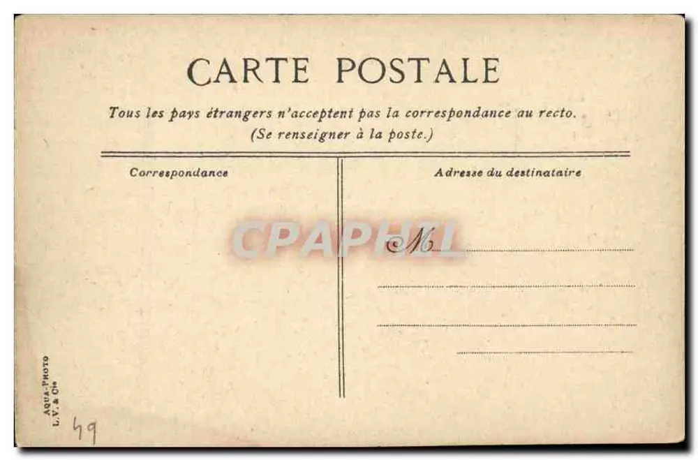 Angers. O Teatro — n° 288 — editor L.V. & Cie - Verso