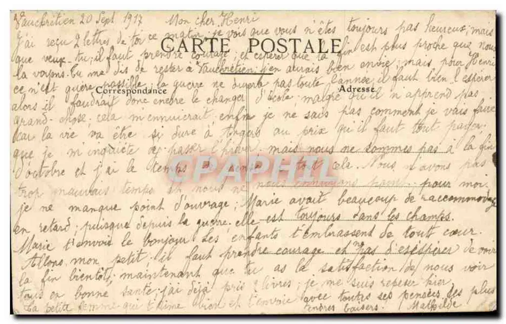 Angers (M.-et-L.) — Le Marché aux Fleurs, Boulevard de la Mairie — A. P. - Verso