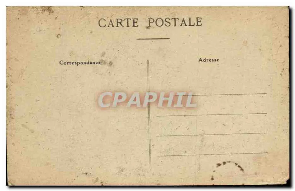 Angers — Vue générale du Mail et le Palais de Justice — A. Bruel, Angers - Verso