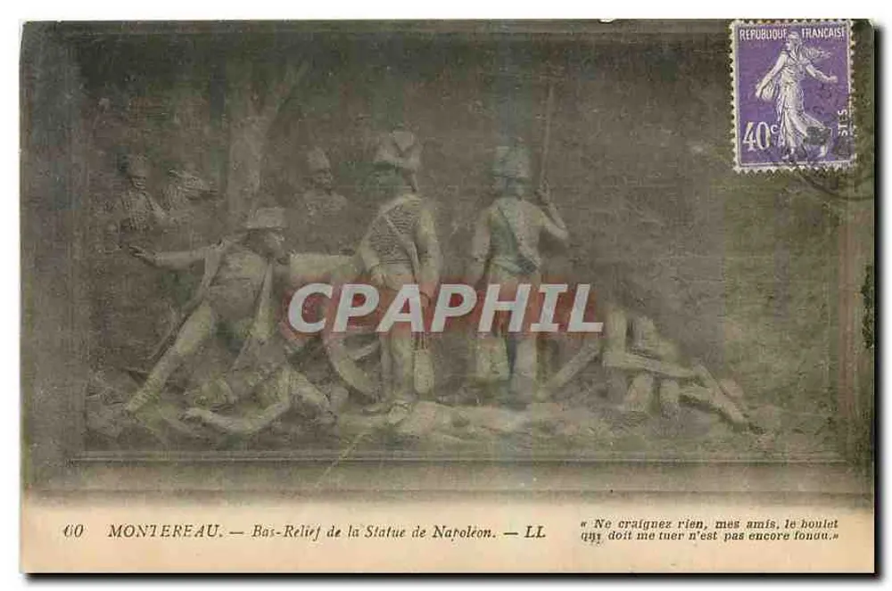 Montereau — Bas-relief da Estátua de Napoleão — LL - Frente