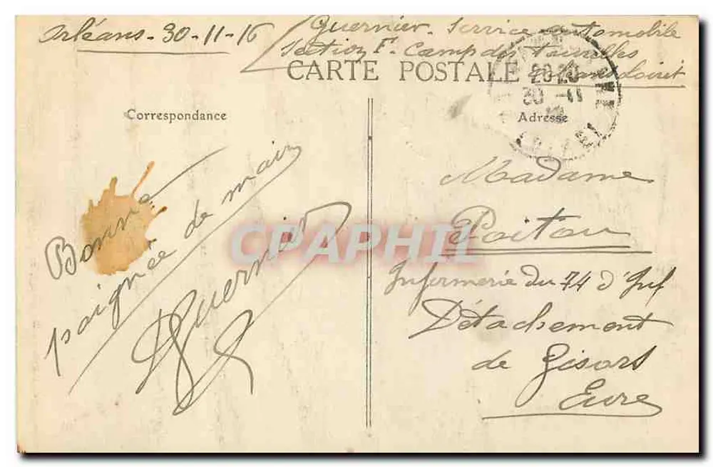 Orléans — A Catedral de Santa Cruz — Edição H. C. n° 520 - Verso