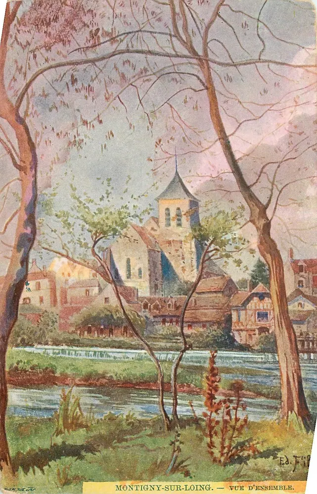 Montigny-sur-Loing — Vista geral — Éd. F. 19 - Frente