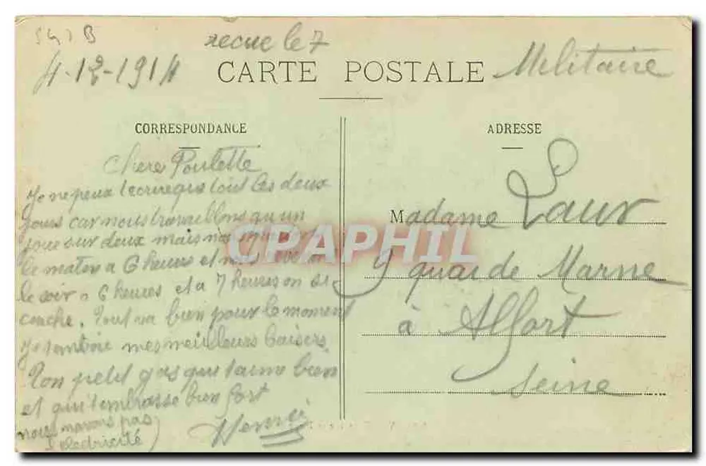 NANCY - Fonte e Praça Callot — litografias Rénaies, Nancy - Verso