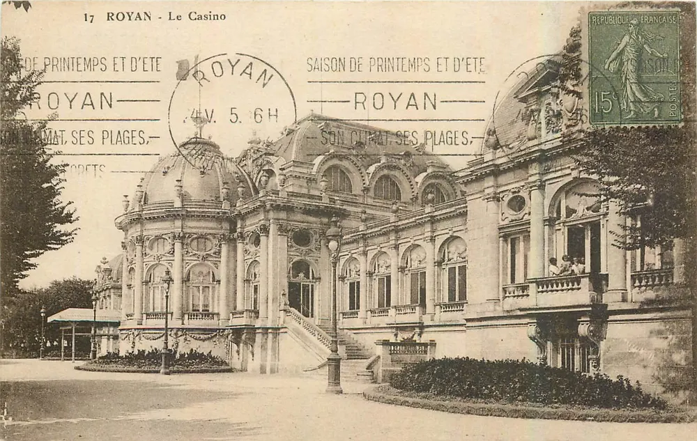 Royan - O Casino — Temporada de Primavera e Verão — Edição Nouvelles Cartes Royan - Frente