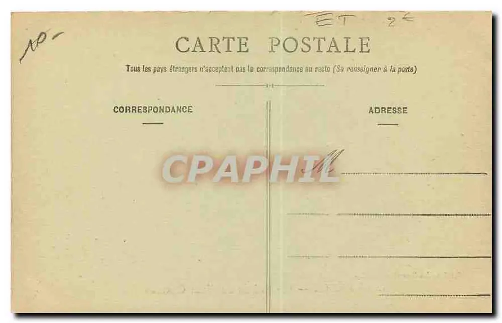 La Réole — Die Ruinen des alten Schlosses — Éditions des Nouvelles Galeries, n°1 - Rückseite