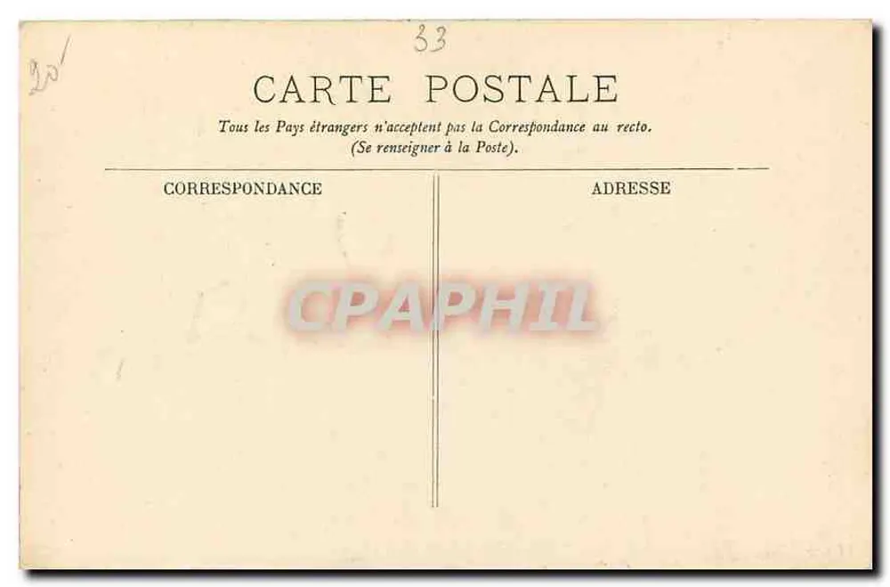Bordeaux — Détail du Monument des Giroudins — LL. n° 14 - Verso