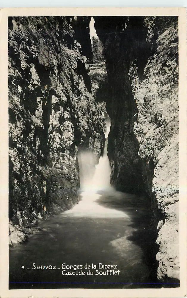 Servoz - Gorges da Diozaz - Cachoeira do Soufflet — Photo-Matériel GAY-COUTET - Frente