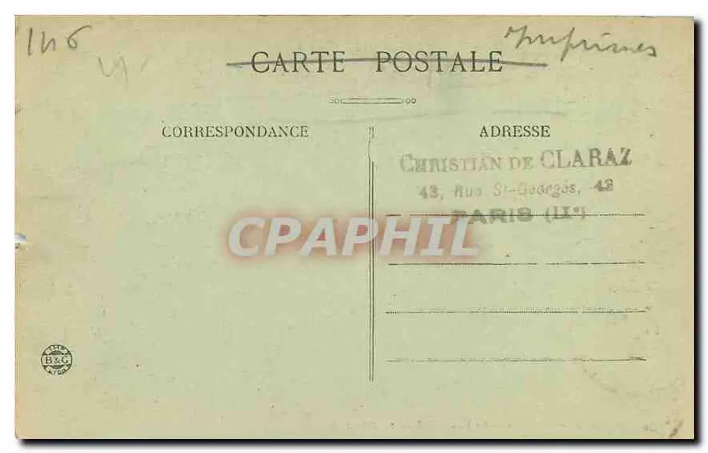 Empirons de CAUTERETS — A Vale de Lutour — BR 86 - Verso