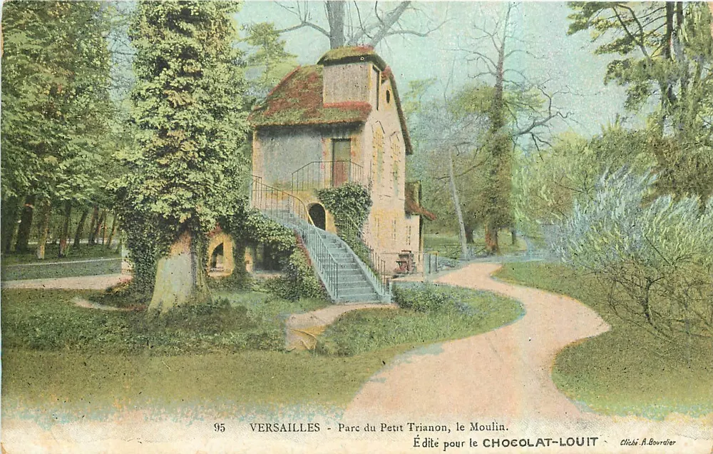 Versailles - Parque do Petit Trianon, a Moinilla — Editada para o Chocolat-Louit, n°95 - Frente