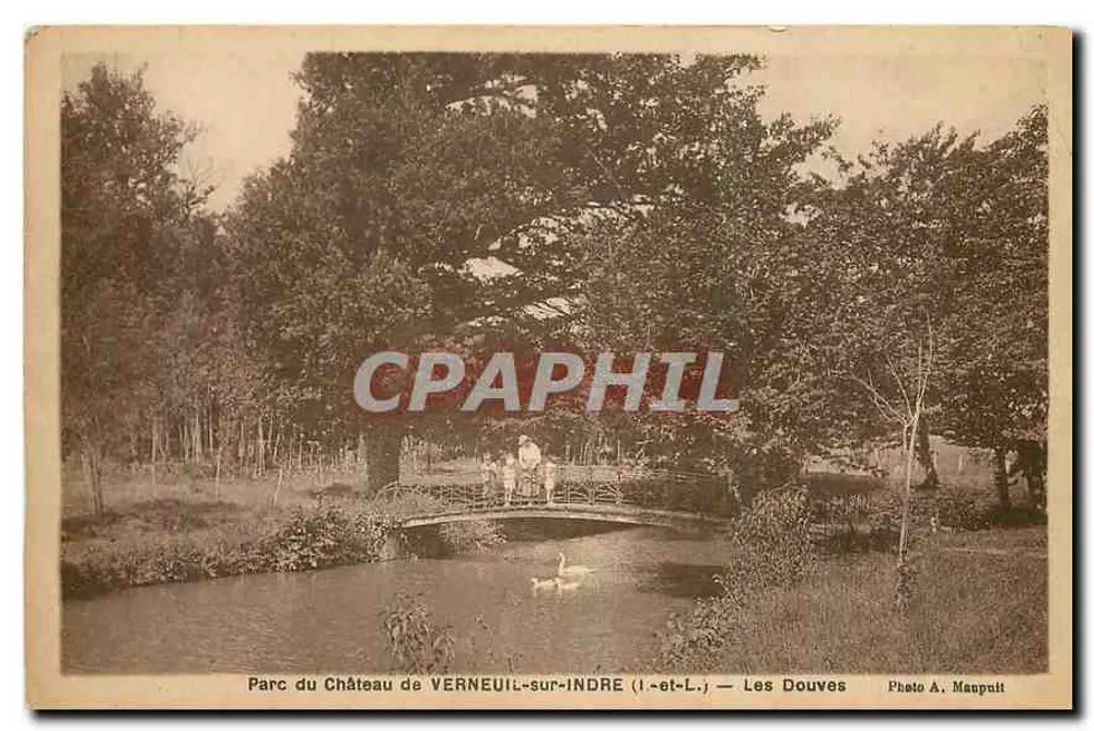 Park des Schlosses VERNEUIL-sur-INDRE — Die Gräben — Foto A. Manpuit - Vorderseite