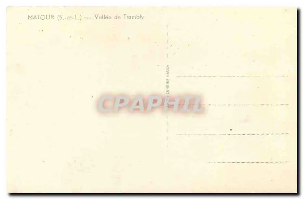Matour (S.-et-L.) — Valeira de Trambly — Editor: Carto-Coribier Mâcon - Verso
