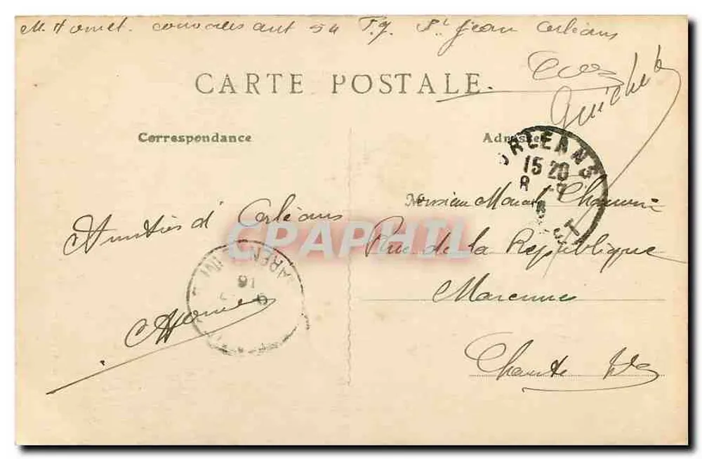 Orléans — Museu Histórico — Hotel Cabu, 1540 ou Casa dita de Diane de Portiers - Verso