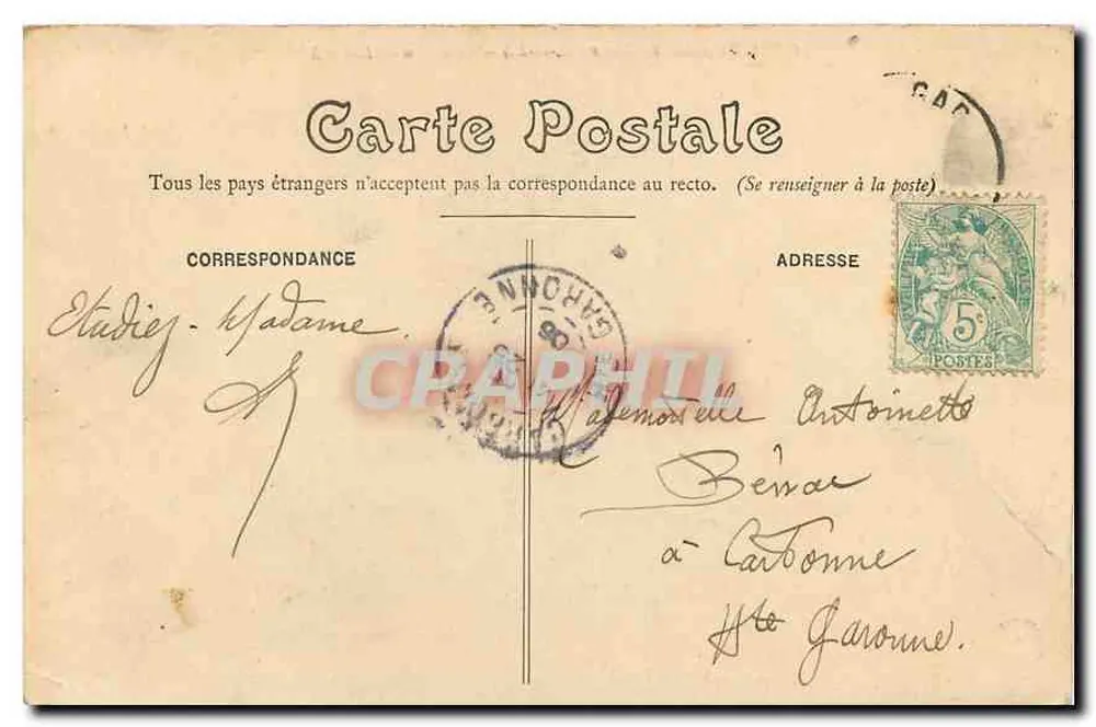 Plessis-les-Tours — Schloss Louis XI — GB 1, Verlag unbekannt - Rückseite
