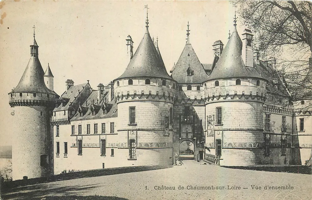 Castelo de Chaumont-sur-Loire — Vista geral — Editor não identificado, número de série 1 - Frente