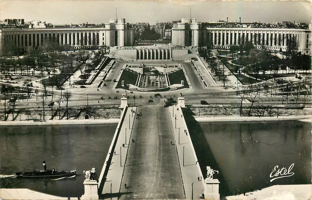 Paris — Pont d'Iéna et Palais de Chaillot — Estel - Recto