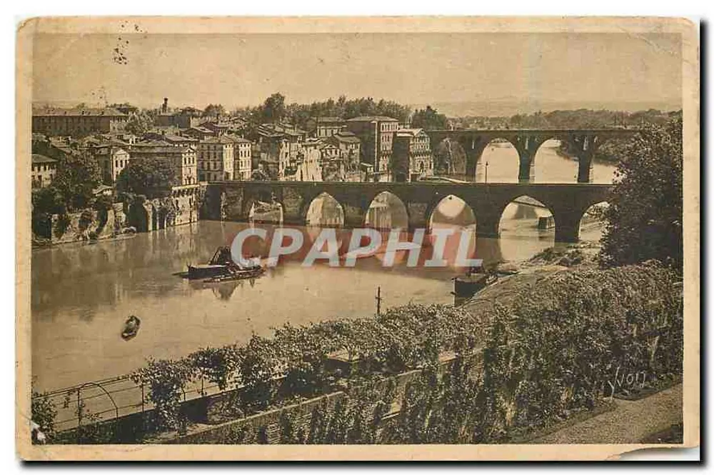 Albi (Tarn) — Der Alte Brücke und die Neue Brücke — Les Éditions d'Art Yvon, Paris - Vorderseite