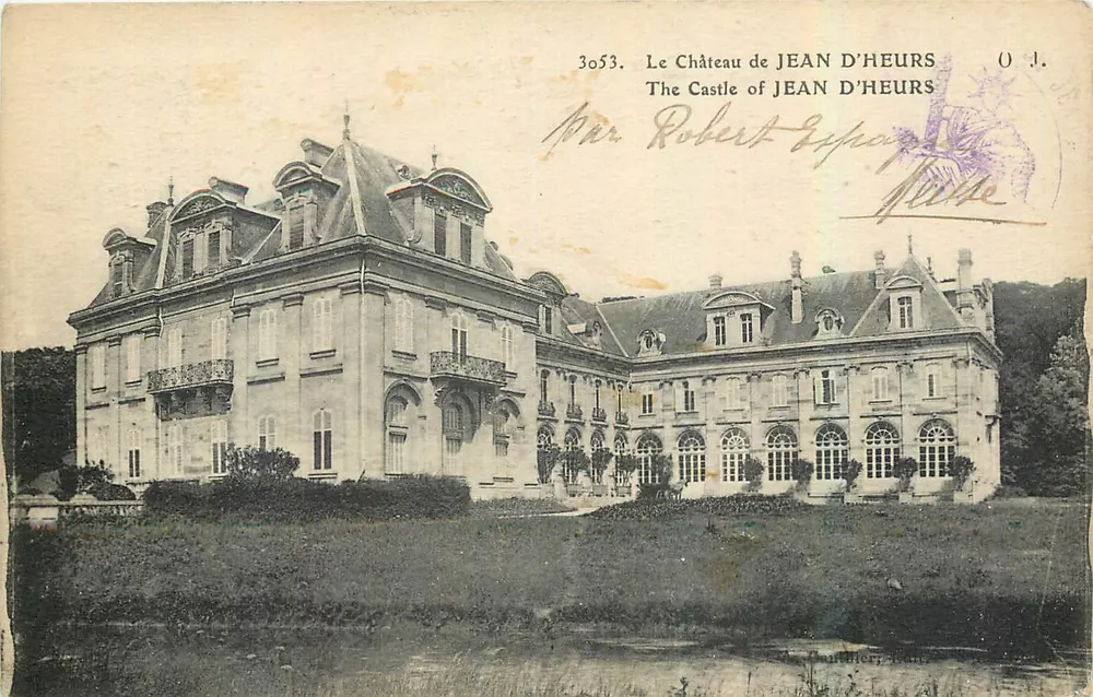 O Castelo de Jean d'Heurs — vista do castelo — editor Robert Esprance, n° 3053 - Frente