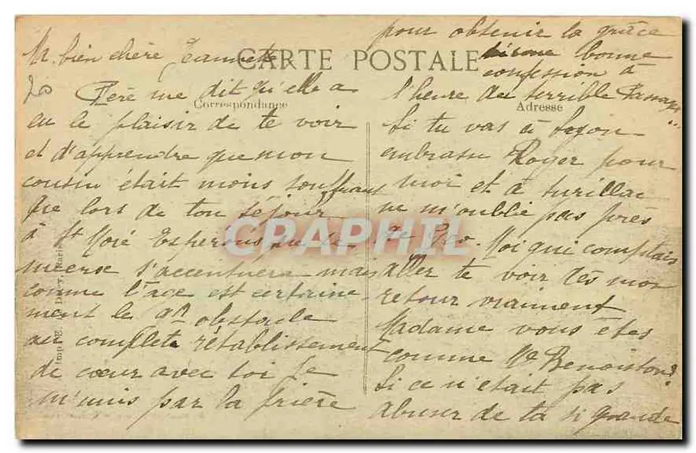 O Castelo de Jean d'Heurs — vista do castelo — editor Robert Esprance, n° 3053 - Verso