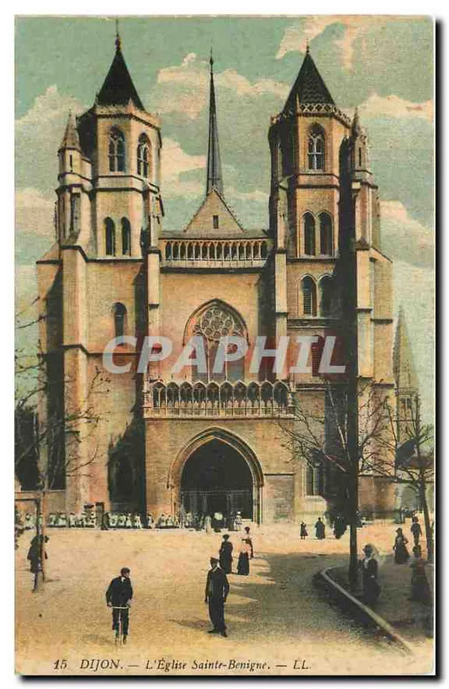 Dijon — A Igreja de Santa Benigna — LL, n°15 - Frente