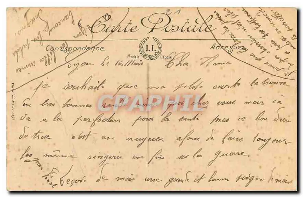 Dijon — A Igreja de Santa Benigna — LL, n°15 - Verso