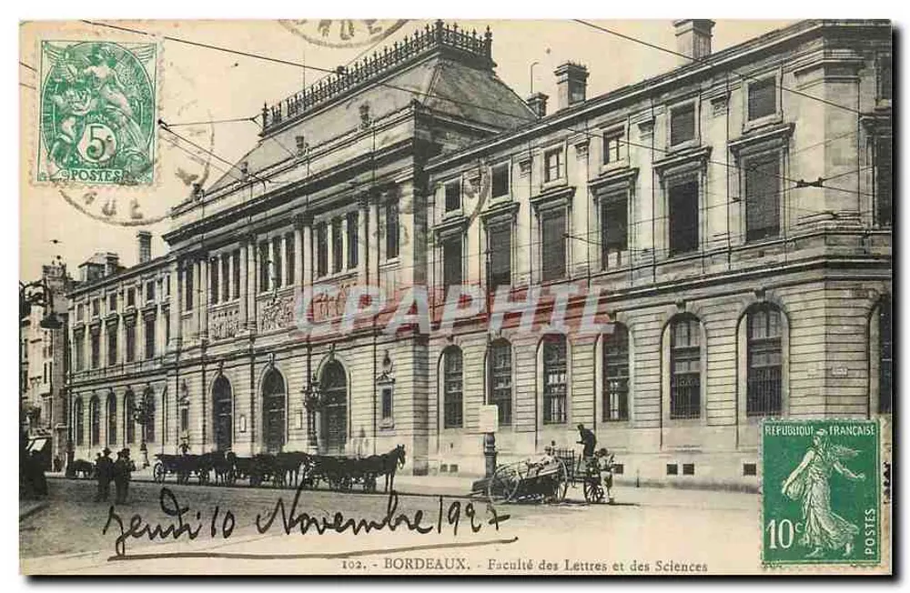 Bordeaux - Faculdade de Letras e Ciências — editor T02 - Frente