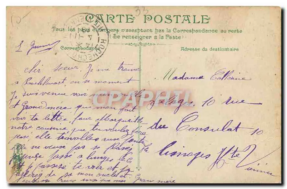 Bordeaux — Vue Générale des Quais des Salinières — éditeur L.V.G.C. - Verso