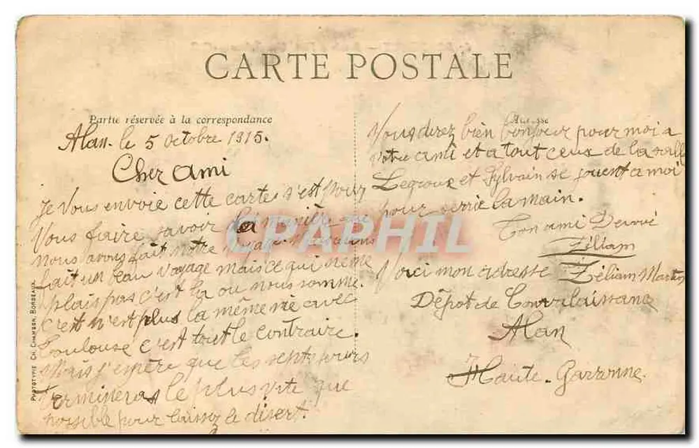 Bordeaux — O Estuário. Uma Escada de Água — C.B. n°67 - Verso