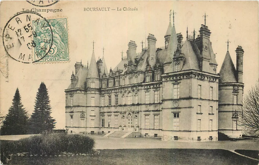 Boursault — O Castelo — J. Regoumanet, Editor - Frente