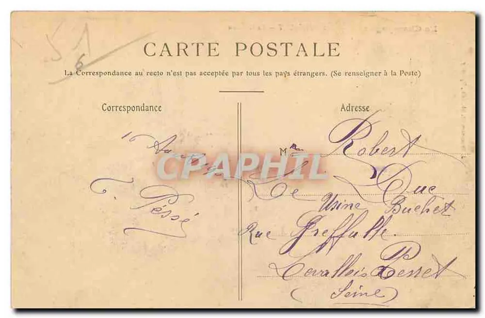 Boursault — O Castelo — J. Regoumanet, Editor - Verso