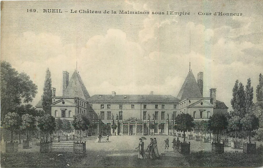 RUEIL - Das Schloss La Malmaison unter der Herrschaft des Imperators - Cour d'Honneur - Vorderseite