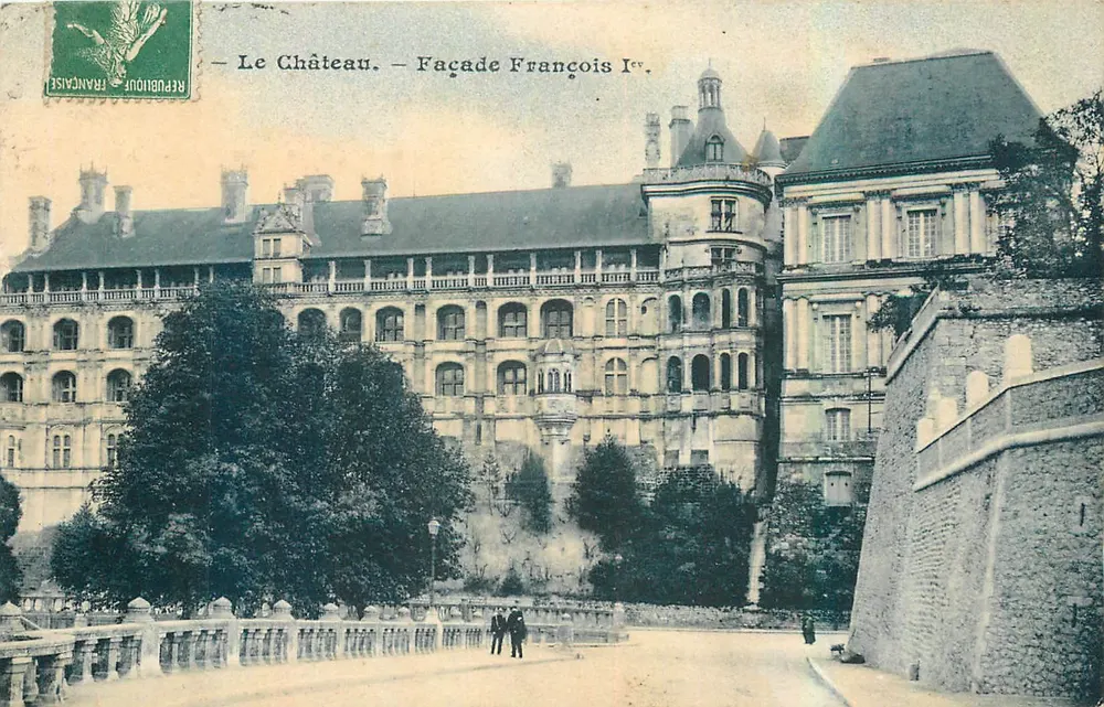 Zamek — Façada Franciszka I — Wydawnictwo Kart Pocztowych, Bépôs - Awers