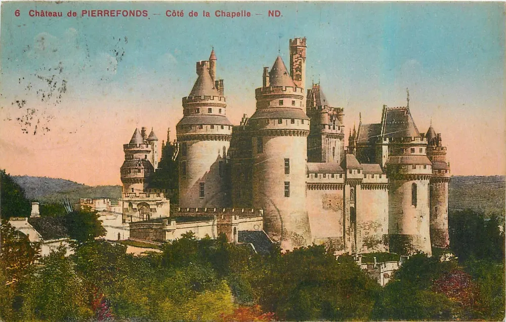 Castillo de PIERREFONDS — Lado de la Capilla — ND. — Editor : LEVY & NEURDEIN, PARÍS — N° 6 - Anverso
