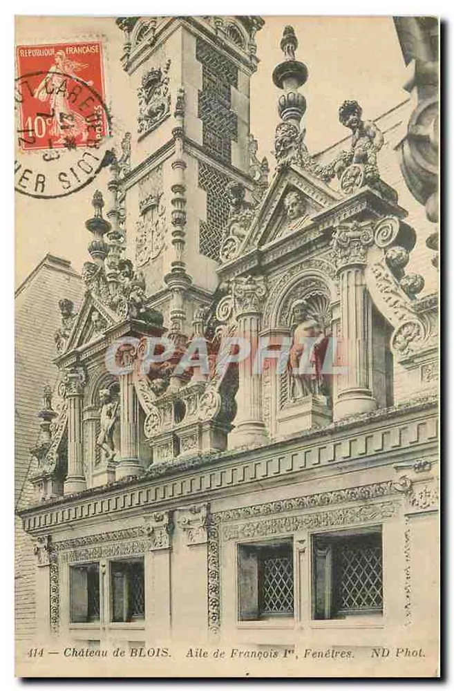 Schloss BLOIS — Flügel von François Ier, Fenster — ND Fot. - Vorderseite