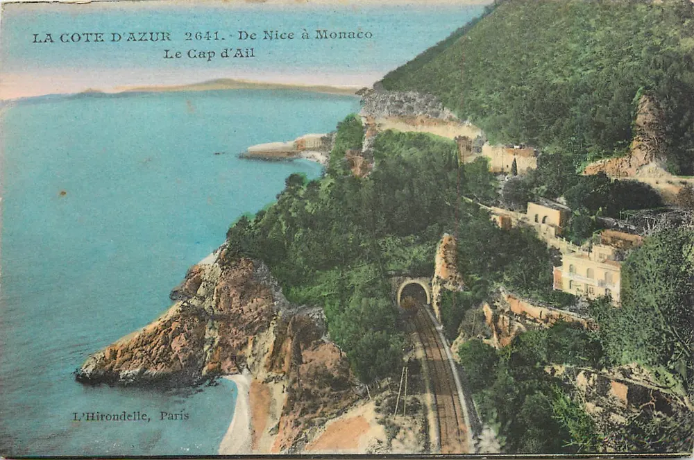 Le Cap d'Ail — Uitzicht op het spoorwegtunnel — L'Hirondelle, Parijs, n° 2641 - Voorkant