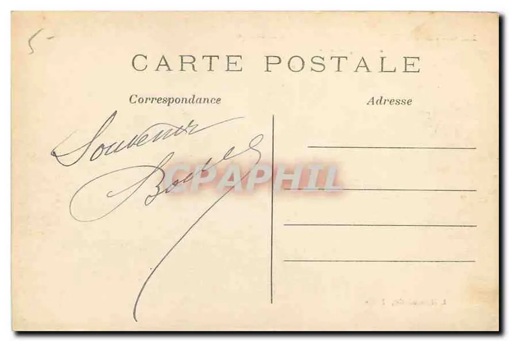 Le Cap d'Ail — Uitzicht op het spoorwegtunnel — L'Hirondelle, Parijs, n° 2641 - Achterkant