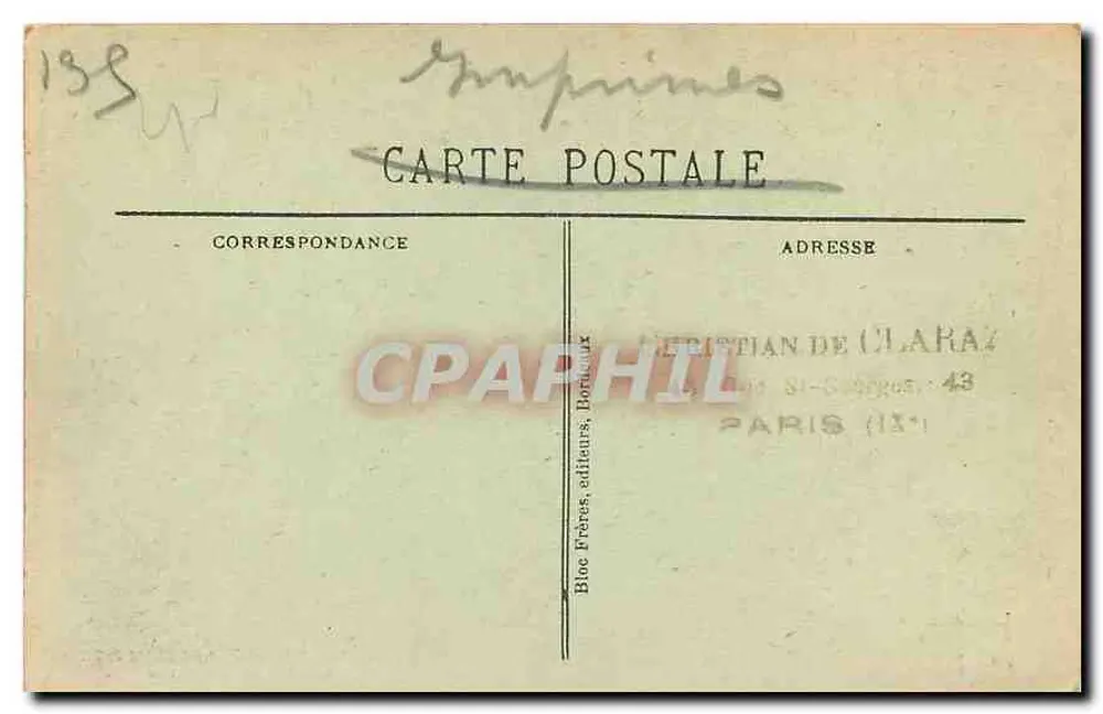 Rodovia de Cauterets a Pierrefitte - Le Limacon - BR - 3130 - Verso
