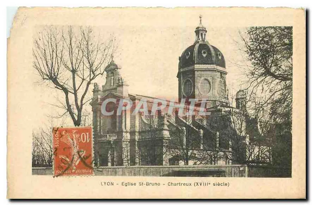 LYON - Igreja de São Bruno - Chartreux (século XVIII) — Bilhete postal moderno editada por Bilhete postal moderno - Frente
