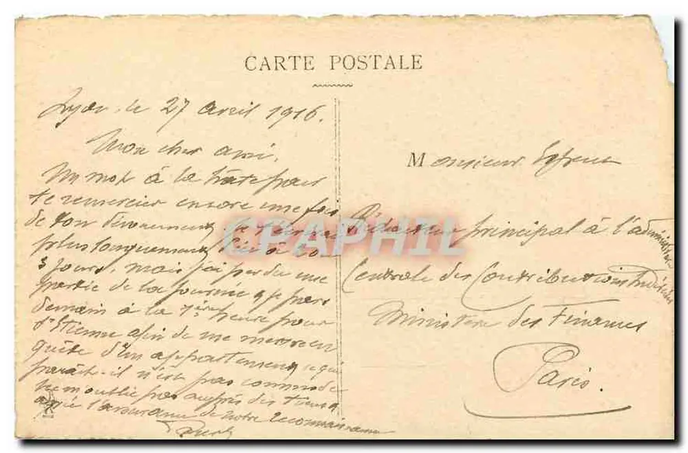 LYON - Igreja de São Bruno - Chartreux (século XVIII) — Bilhete postal moderno editada por Bilhete postal moderno - Verso