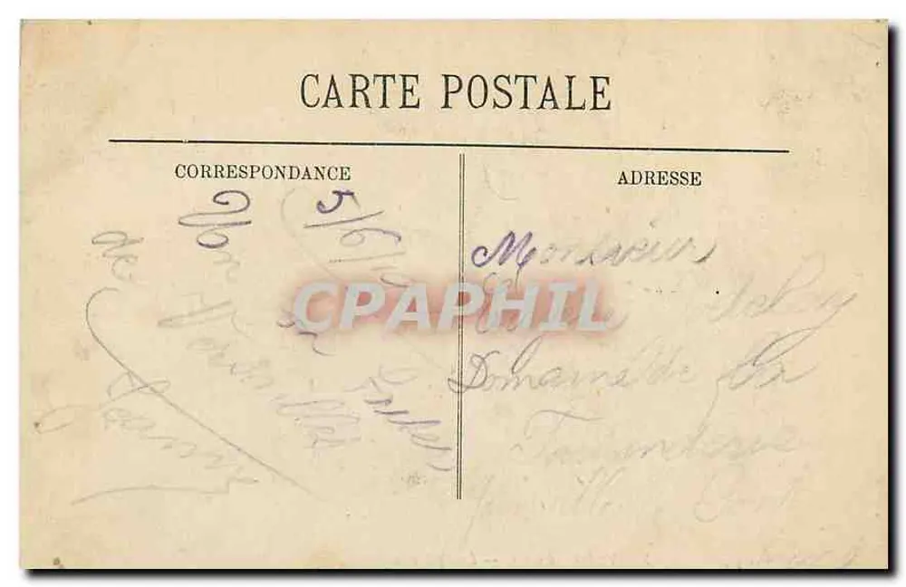 Versalhes — O Castelo — Editor: C. P. A. (n° 84) - Verso
