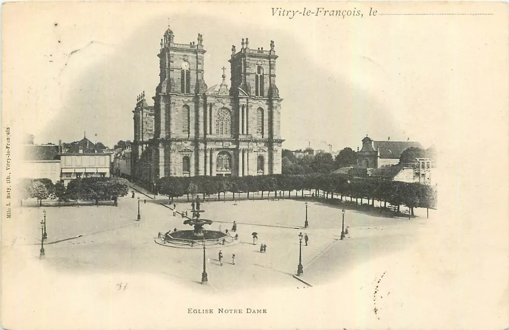 Vitry-le-François, die — Kirche Notre-Dame — Mlle L. Bity, Lith. Vitry-le-François, n°34 - Vorderseite